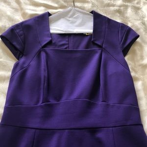 Eggplant Mad Men style dress.